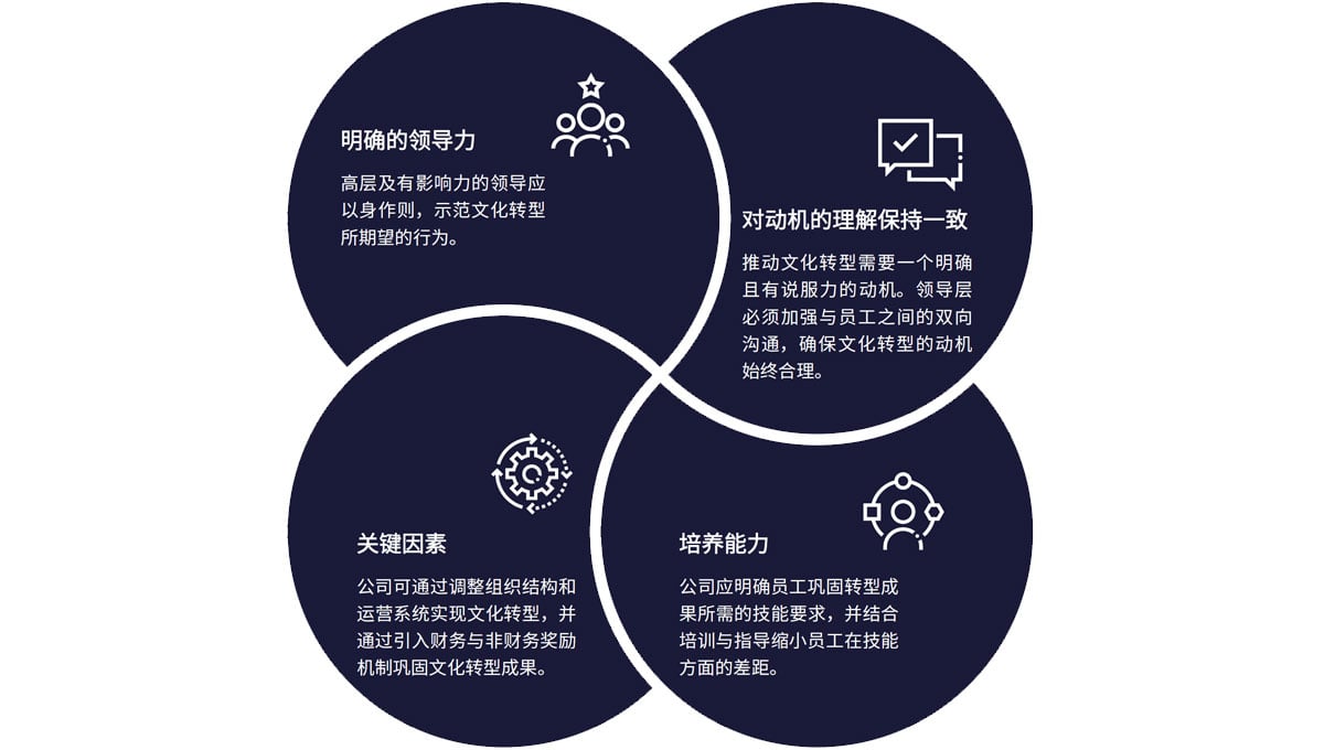 图 3：文化转型的 4 个推动因素