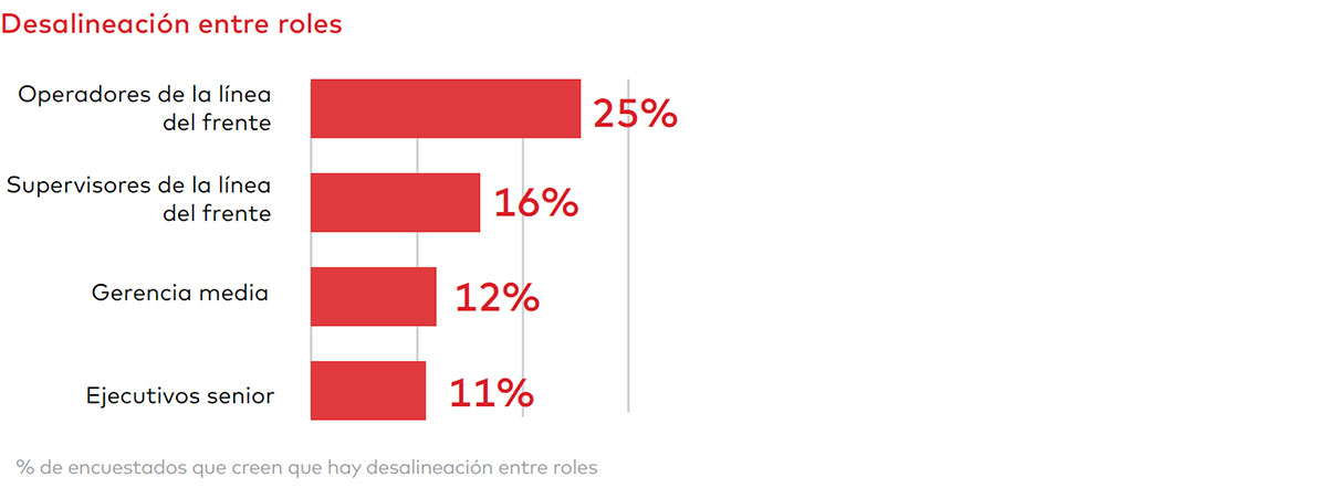 Desalineación entre roles